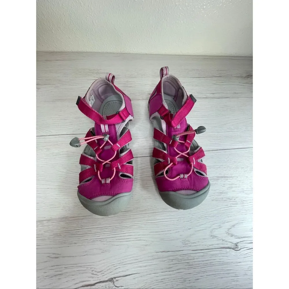 Keen Big Kids' Seacamp II CNX Water Sandal Water Shoe Very Berry/Dawn Pink Size